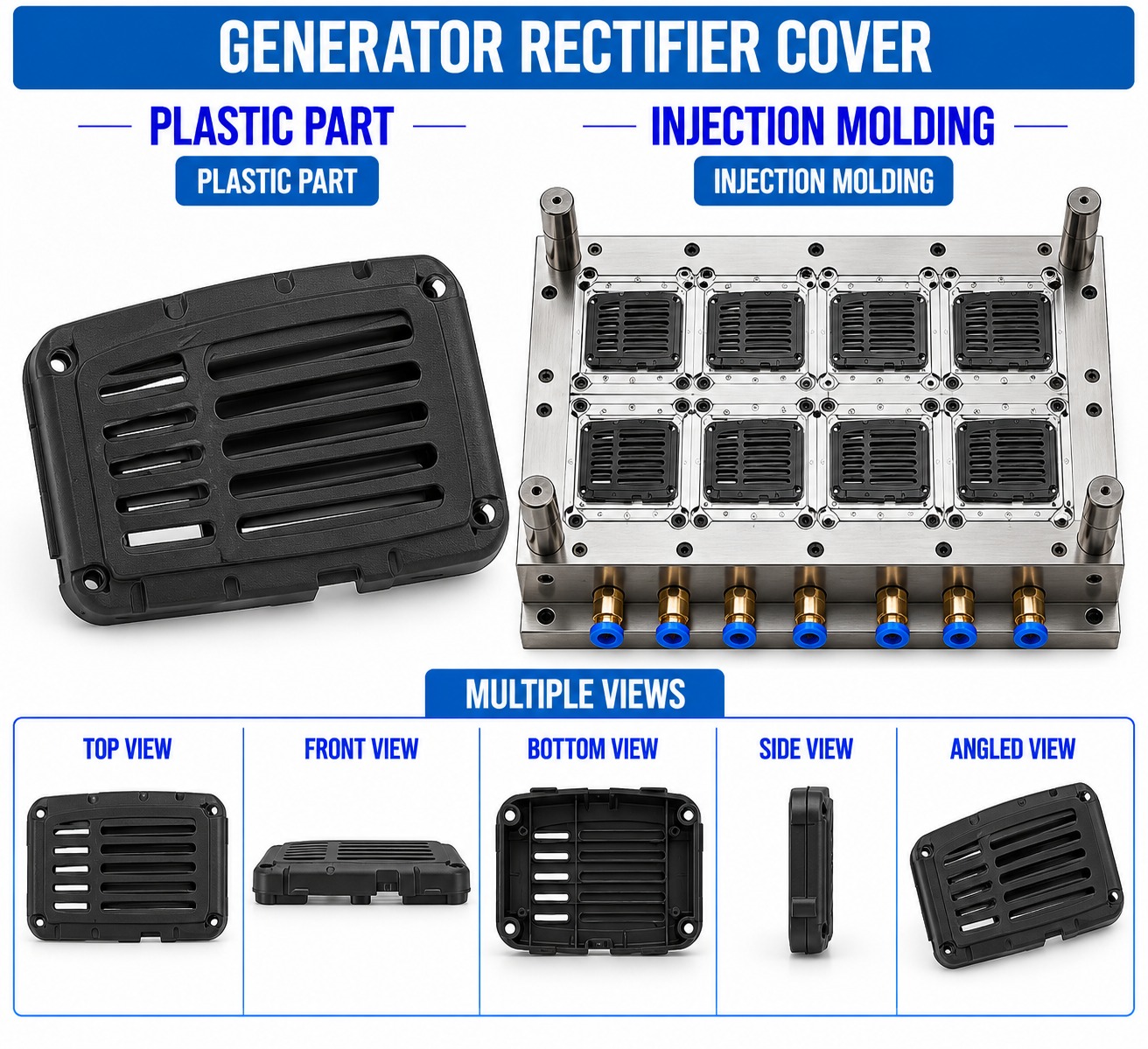 Generator Plastic Rectifier Cover Mould and Moulding Service
